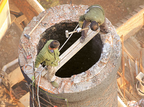株州砖烟囱拆除工艺及施工要求