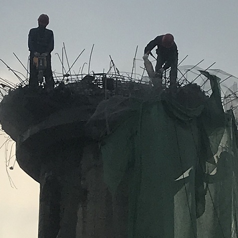 南京水塔人工拆除与水塔拆除特点