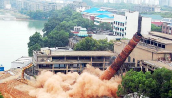 上海烟囱爆破拆除前准备工作与施工注意事项