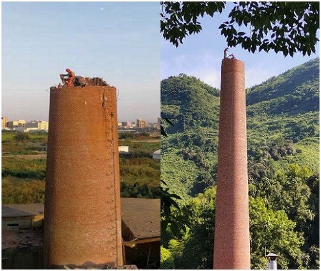 杭州烟囱拆除公司-步骤事项说明