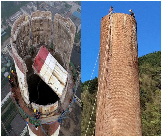水泥烟囱拆除施工流程步骤