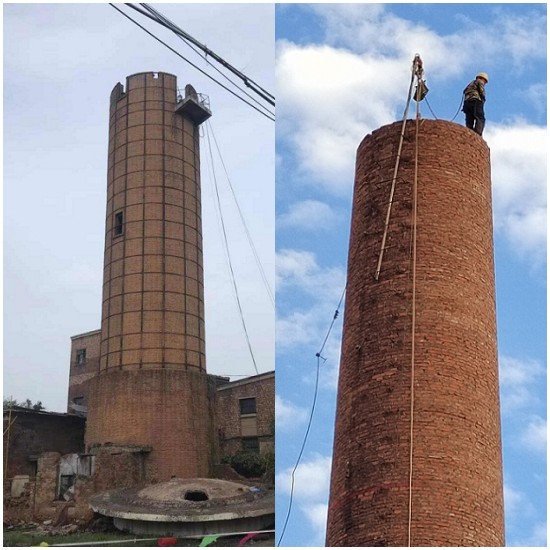 井冈山烟囱拆除公司：高效安全地完成废弃烟囱的拆除